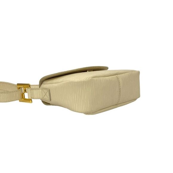 Fendi Vintage FF Logo Epi Leather Genuine Leather Shoulder Bag Pochette Sacoche - Picture 7 of 10